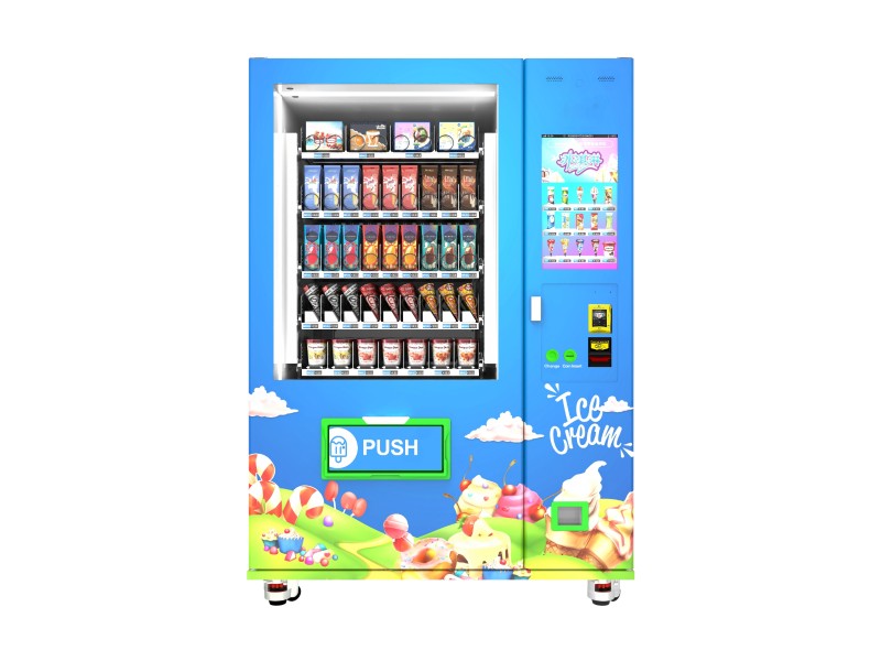 Commercial Frozen Food Vending Machine for Sale | Intelligent Elevator & Remote Monitoring